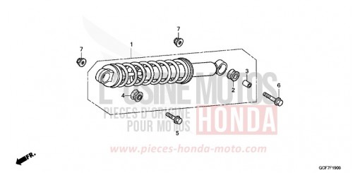 REAR CUSHION CRF70FC de 2012